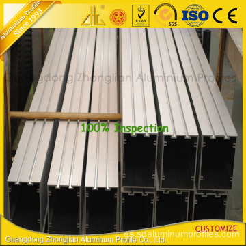 Proveedores de extrusión de aluminio que suministran perfil de aluminio de pared de vidrio Customzied